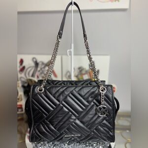 Michael Kors Black Quilted Shoulder Bag